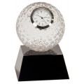 5 inch Clear Crystal Golf Ball Clock